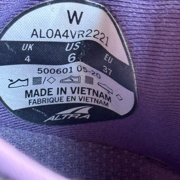 Altra Women's Timp 4.5 Trail Running Shoes Size 6 Gray & Purple - Picture 8 of 12